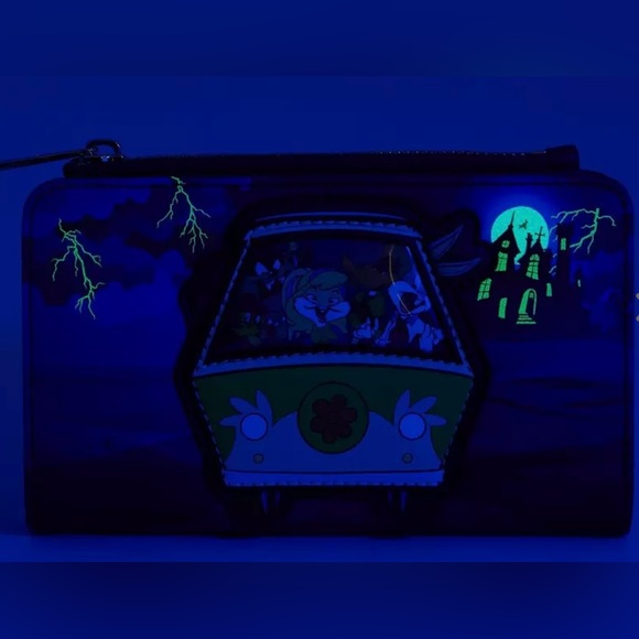 NWT Loungefly Warner Brothers Scooby/looney tunes 100th anniversary wallet - Picture 2 of 12